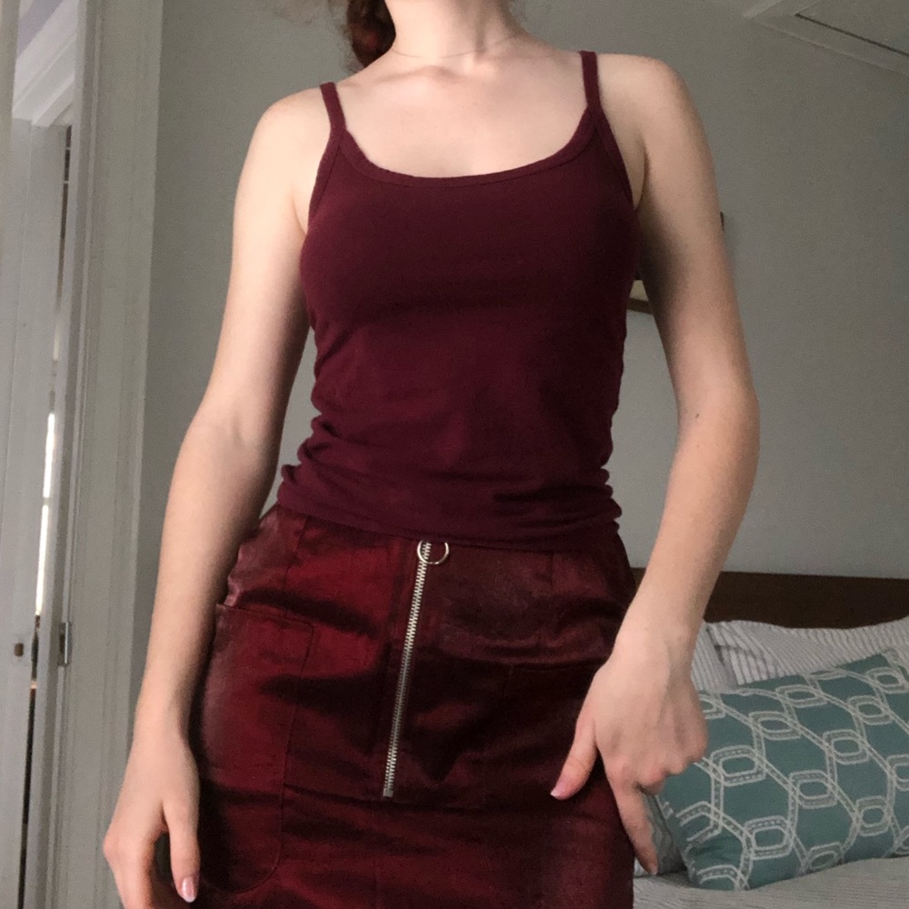 Plum burgundy tank top